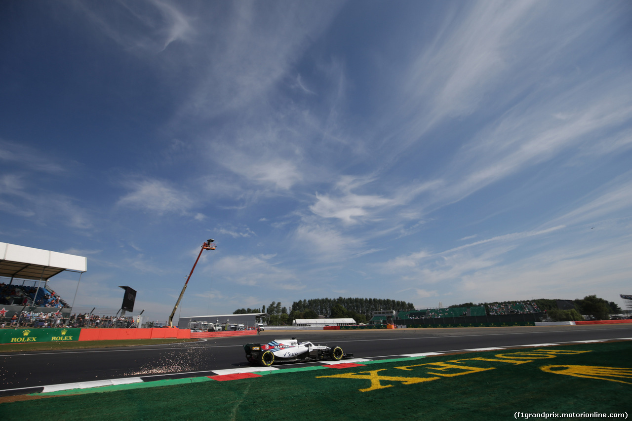 GP GRAN BRETAGNA, 06.07.2018- free Practice 1, Lance Stroll (CDN) Williams FW41