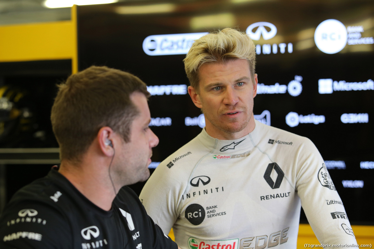 GP GRAN BRETAGNA, 06.07.2018- free Practice 1, Nico Hulkenberg (GER) Renault Sport F1 Team RS18