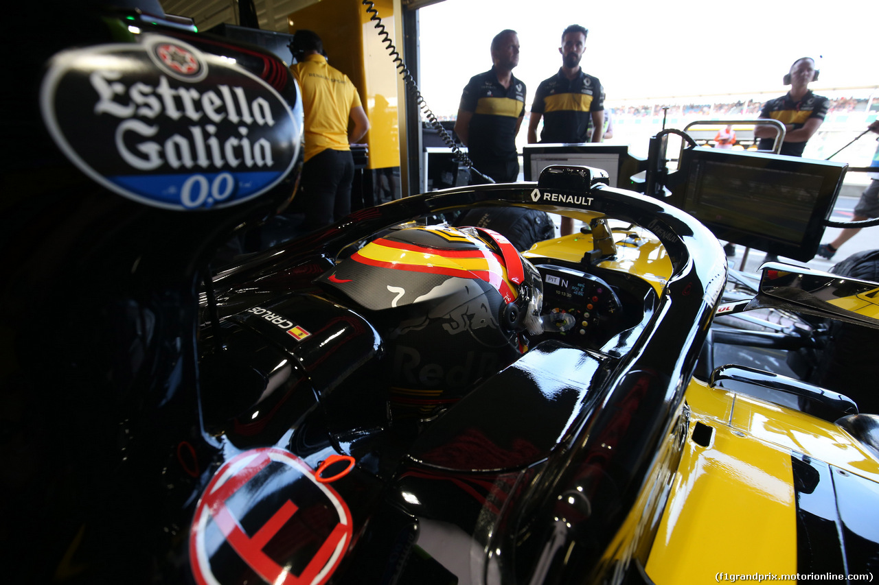 GP GRAN BRETAGNA, 06.07.2018- free Practice 1, Carlos Sainz Jr (ESP) Renault Sport F1 Team RS18