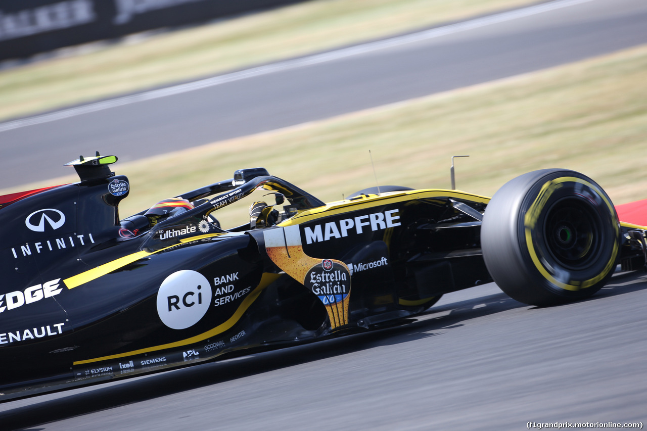 GP GRAN BRETAGNA, 06.07.2018- free Practice 1, Carlos Sainz Jr (ESP) Renault Sport F1 Team RS18