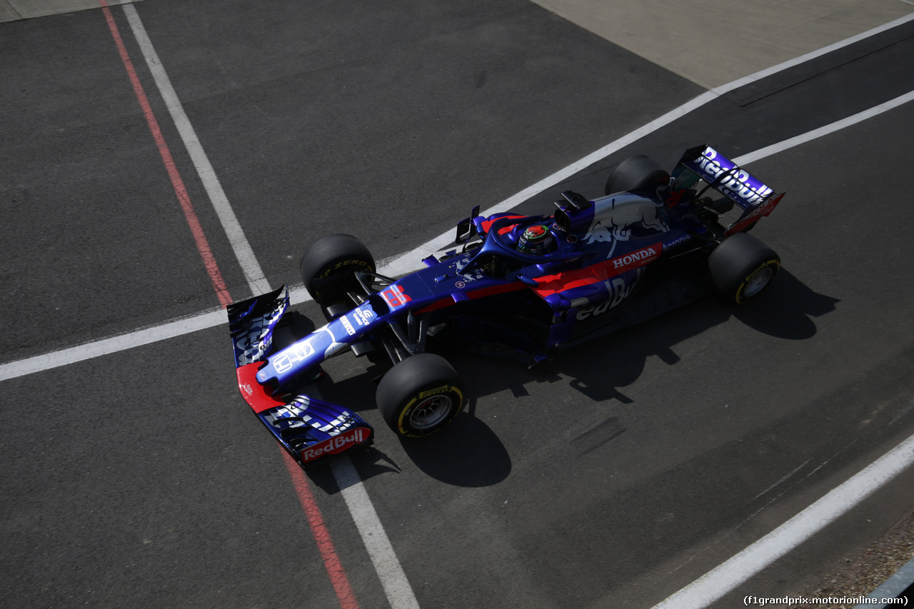GP GRAN BRETAGNA, 06.07.2018- free Practice 1, Brendon Hartley (FRA) Scuderia Toro Rosso STR13