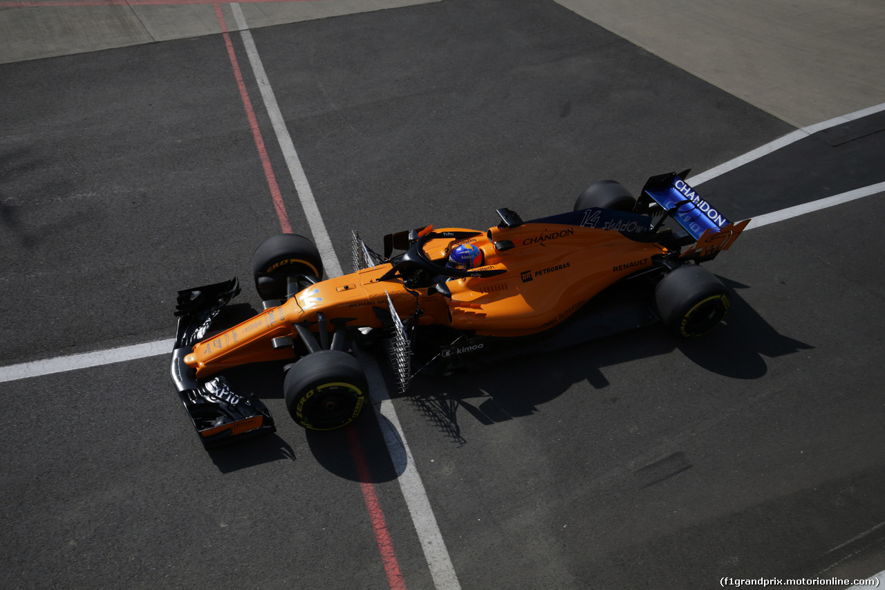 GP GRAN BRETAGNA, 06.07.2018- free Practice 1, Fernando Alonso (ESP) McLaren Renault MCL33