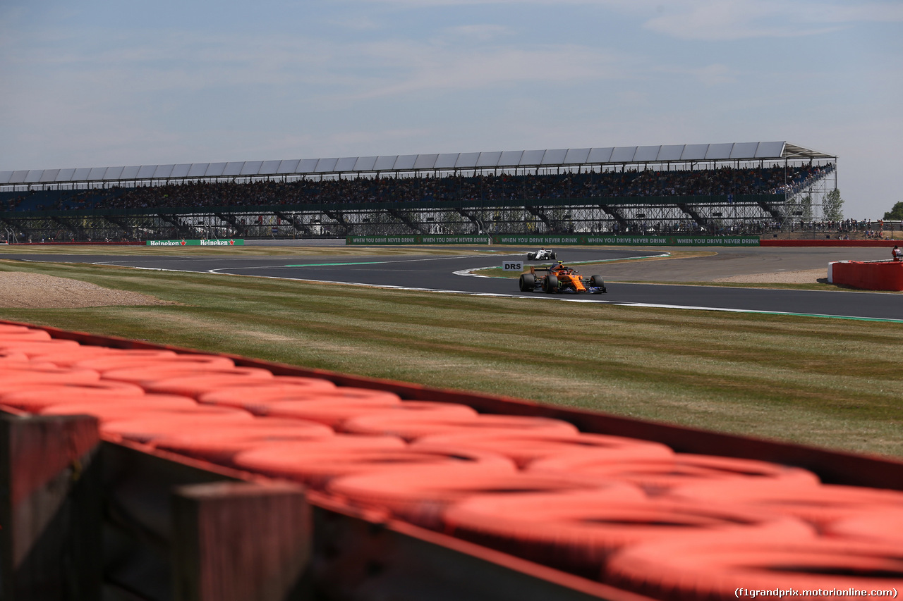 GP GRAN BRETAGNA, 06.07.2018- free Practice 1, Stoffel Vandoorne (BEL) McLaren MCL33