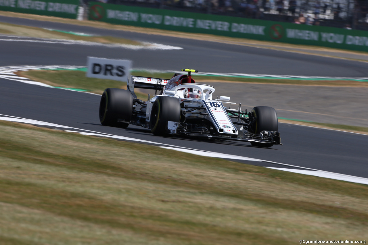 GP GRAN BRETAGNA, 06.07.2018- free Practice 1, Charles Leclerc (GER) Alfa Romeo Sauber C37