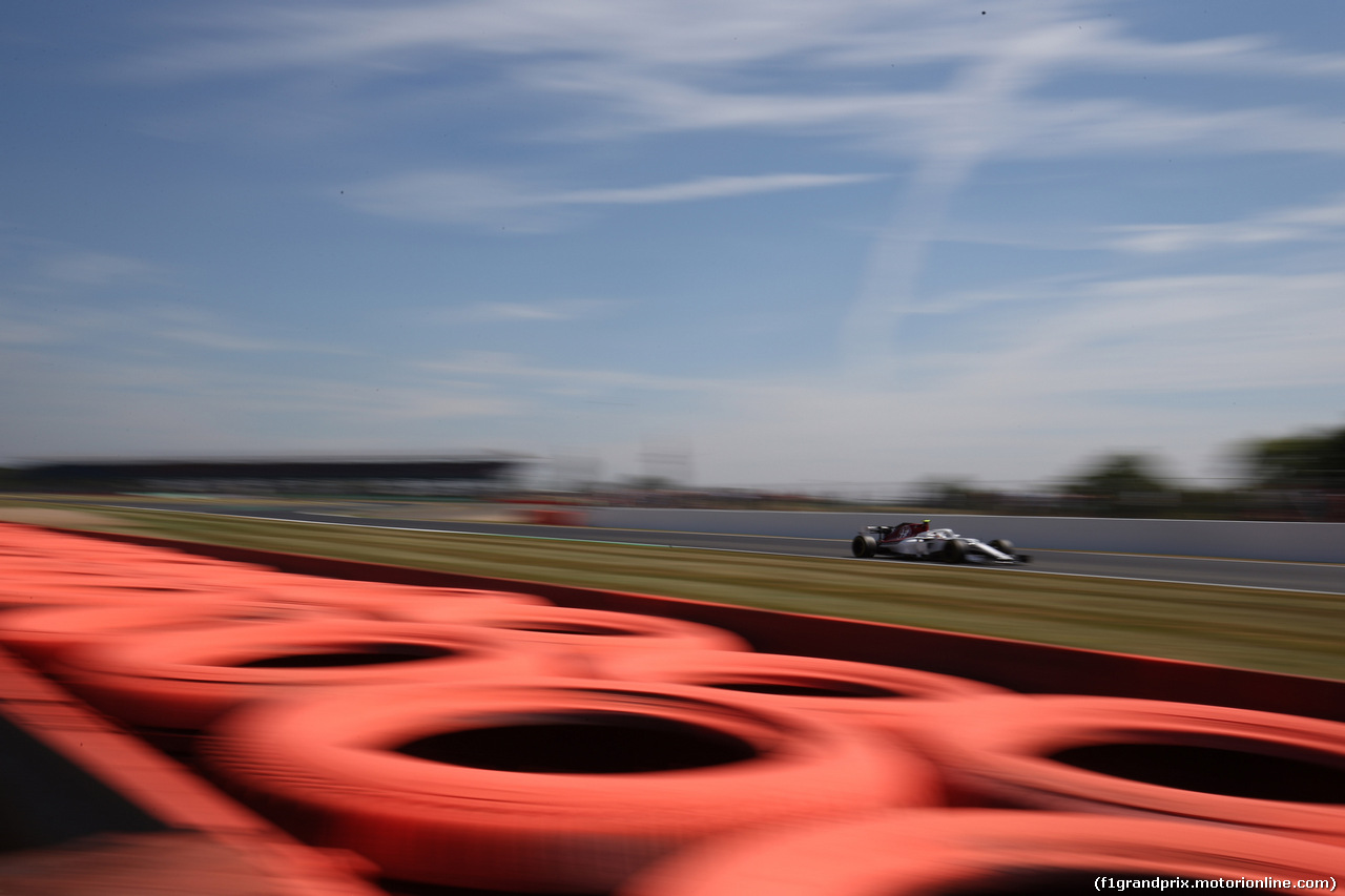 GP GRAN BRETAGNA, 06.07.2018- free Practice 1, Charles Leclerc (GER) Alfa Romeo Sauber C37