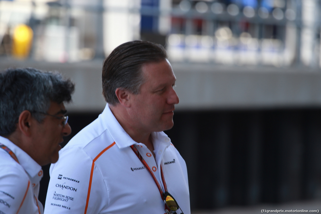 GP GRAN BRETAGNA, 06.07.2018- free Practice 1, Zak Brown (USA) McLaren Executive Director