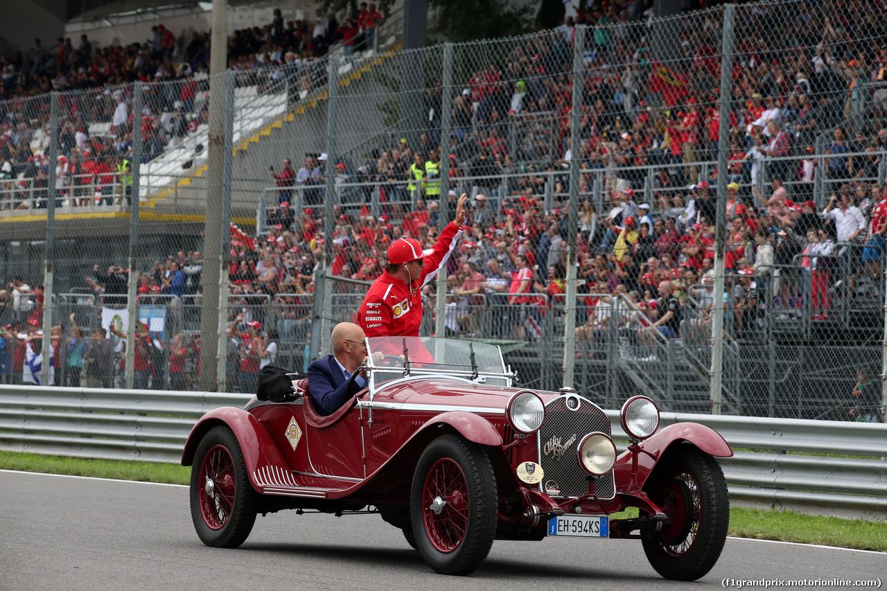 GP ITALIA, 02.09.2018 - Drivers parade, Kimi Raikkonen (FIN) Ferrari SF71H