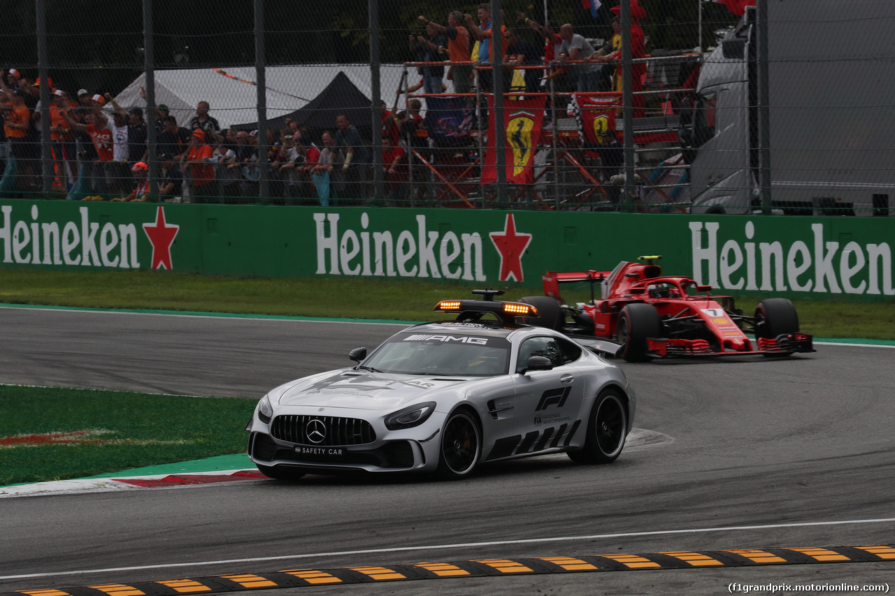GP ITALIA, 02.09.2018 - Gara, The Safety car e Kimi Raikkonen (FIN) Ferrari SF71H