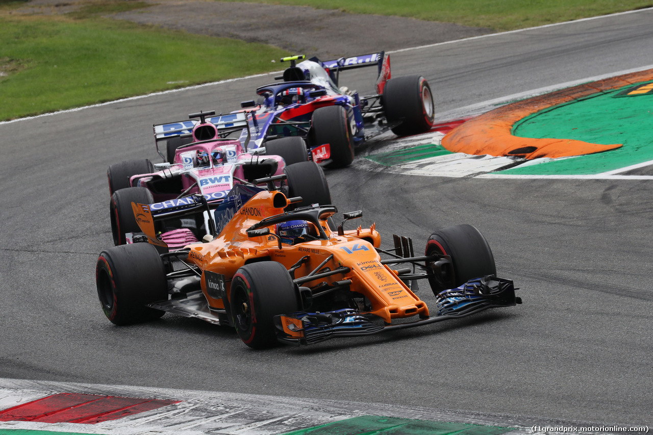 GP ITALIA, 02.09.2018 - Gara, Fernando Alonso (ESP) McLaren MCL33