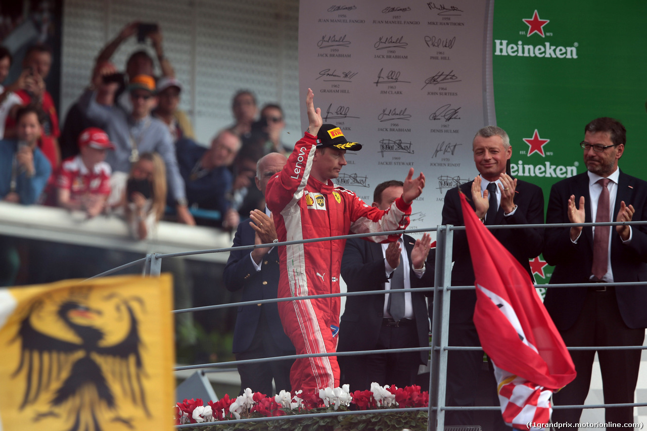 GP ITALIA, 02.09.2018 - Gara, 2nd place Kimi Raikkonen (FIN) Ferrari SF71H