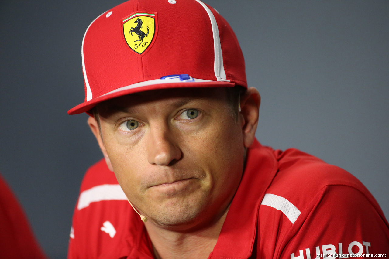 GP ITALIA, 30.08.2018 - Conferenza Stampa, Kimi Raikkonen (FIN) Ferrari SF71H