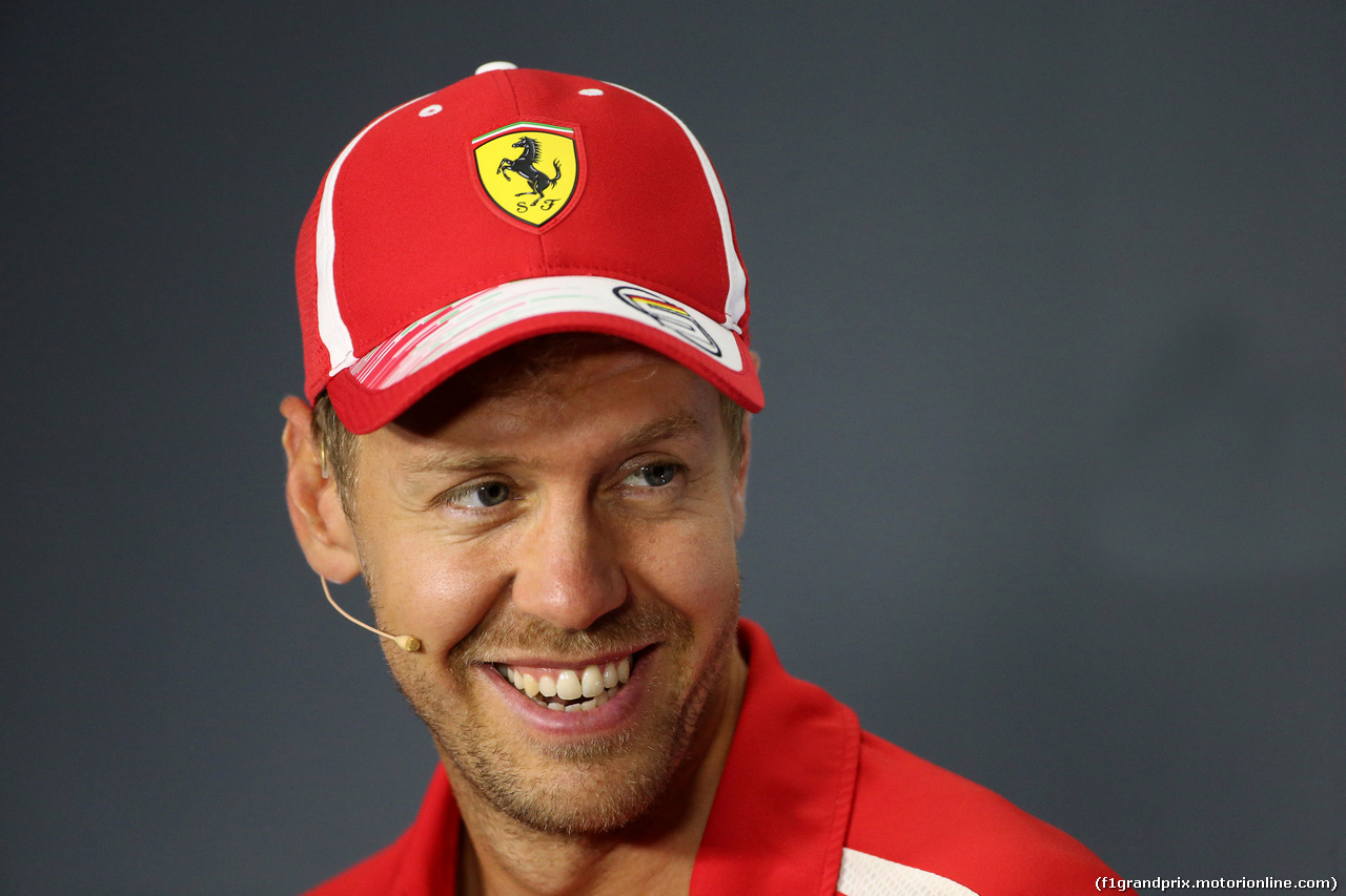 GP ITALIA, 30.08.2018 - Conferenza Stampa, Sebastian Vettel (GER) Ferrari SF71H