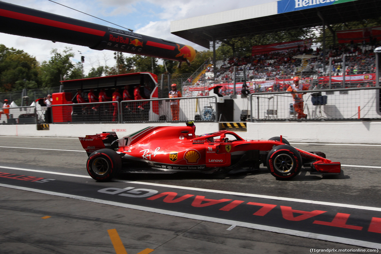 GP ITALIA, 01.09.2018 - Prove Libere 3, Kimi Raikkonen (FIN) Ferrari SF71H