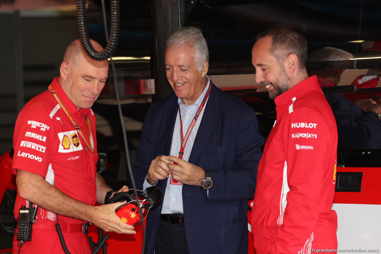 GP ITALIA, 01.09.2018 - Prove Libere 3, Jock Clear (GBR) Ferrari Engineering Director e Piero Ferrari (ITA) Vice-President Ferrari