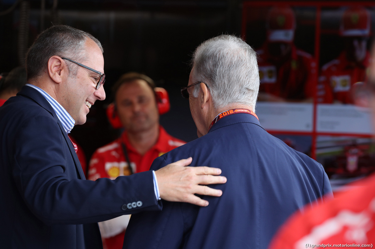 GP ITALIA, 01.09.2018 - Prove Libere 3, Stefano Domenicali (ITA) e Piero Ferrari (ITA) Vice-President Ferrari
