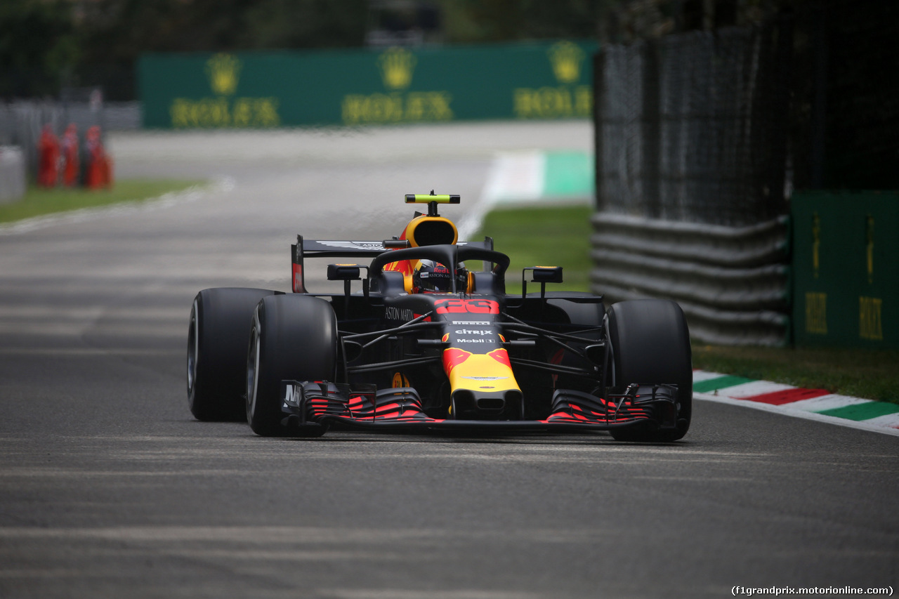 GP ITALIA, 01.09.2018 - Prove Libere 3, Max Verstappen (NED) Red Bull Racing RB14