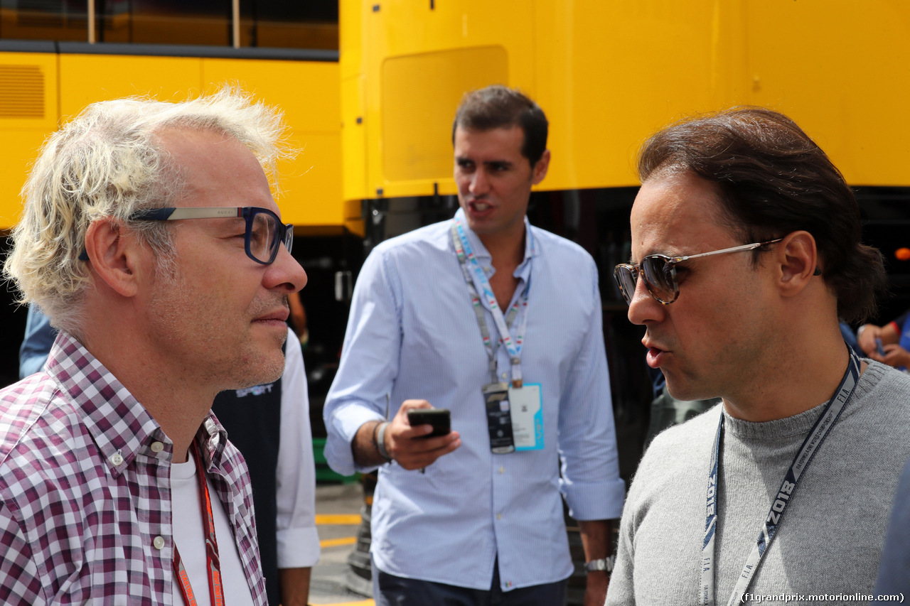 GP ITALIA, 01.09.2018 - Prove Libere 3, Jacques Villeneuve (CAN) e Felipe Massa (BRA)