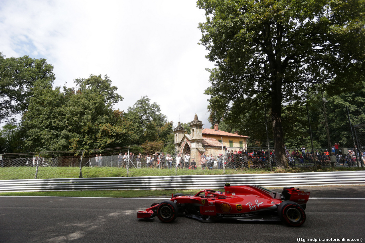 GP ITALIA, 01.09.2018 - Prove Libere 3, Kimi Raikkonen (FIN) Ferrari SF71H