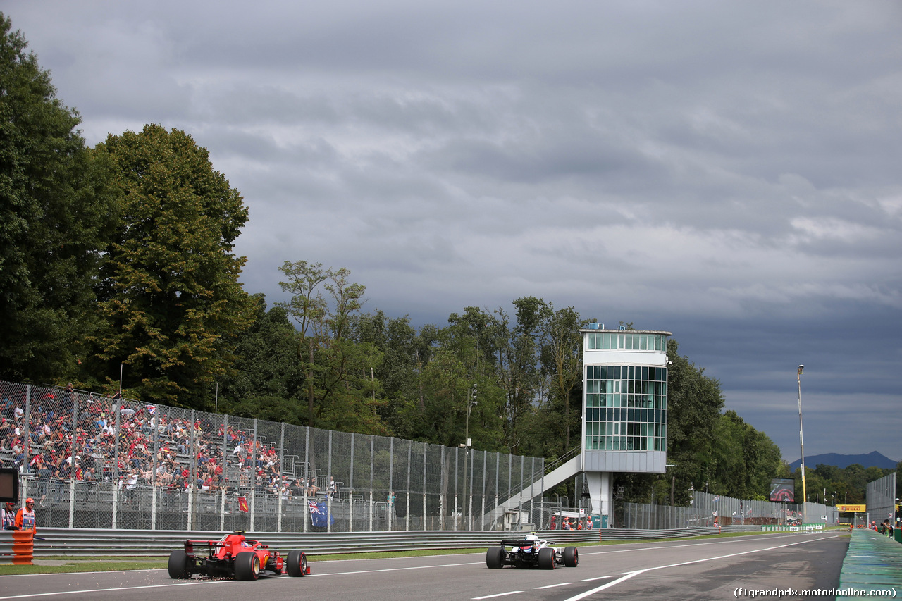 GP ITALIA, 01.09.2018 - Prove Libere 3, Kimi Raikkonen (FIN) Ferrari SF71H e Sergey Sirotkin (RUS) Williams FW41