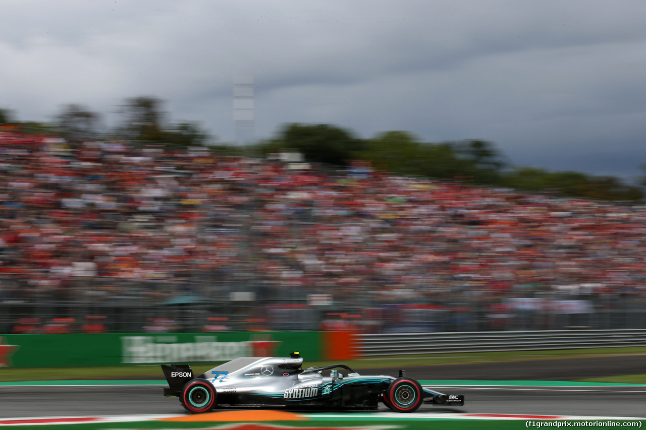 GP ITALIA, 01.09.2018 - Prove Libere 3, Valtteri Bottas (FIN) Mercedes AMG F1 W09