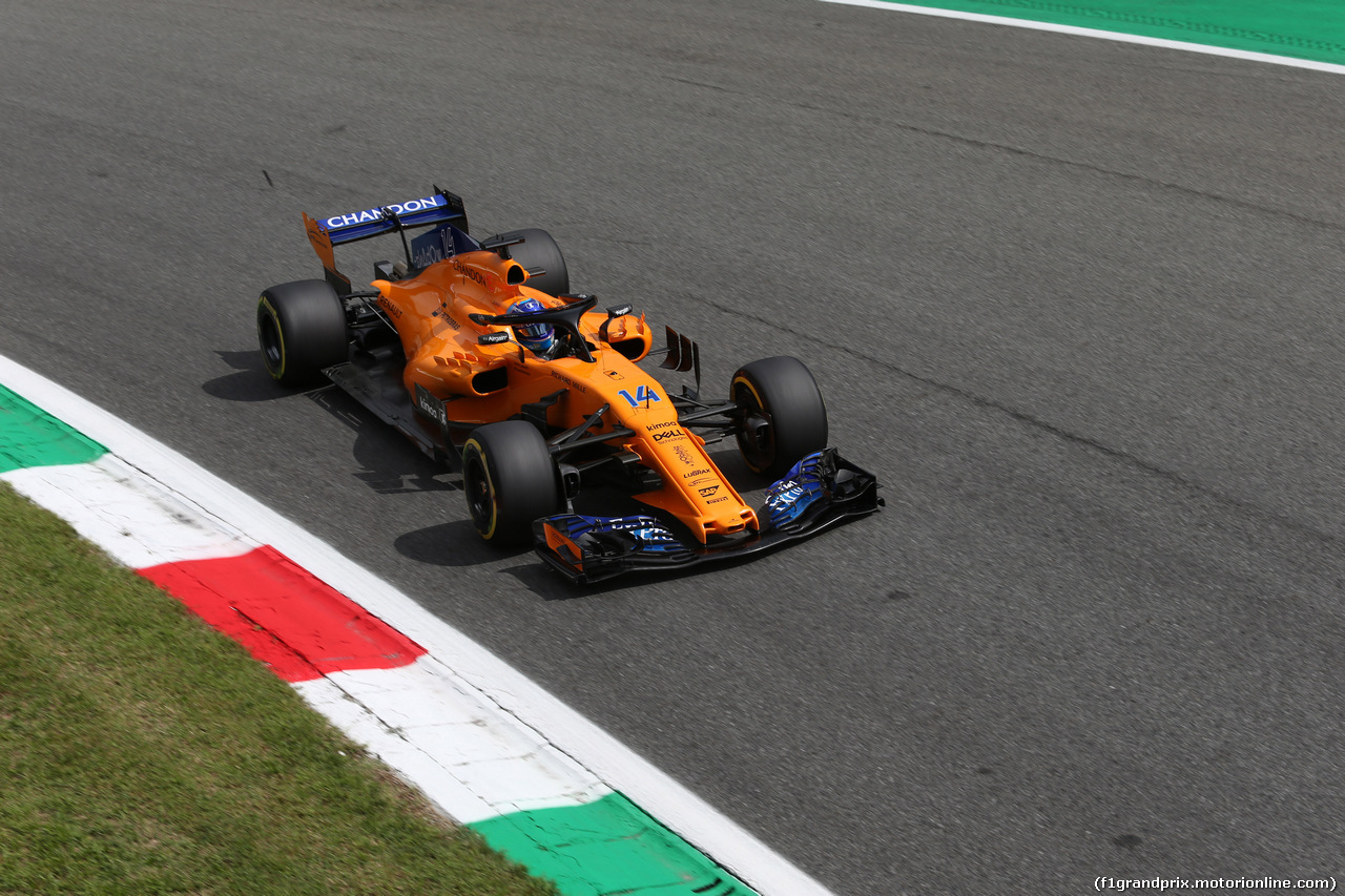 GP ITALIA, 01.09.2018 - Prove Libere 3, Fernando Alonso (ESP) McLaren MCL33