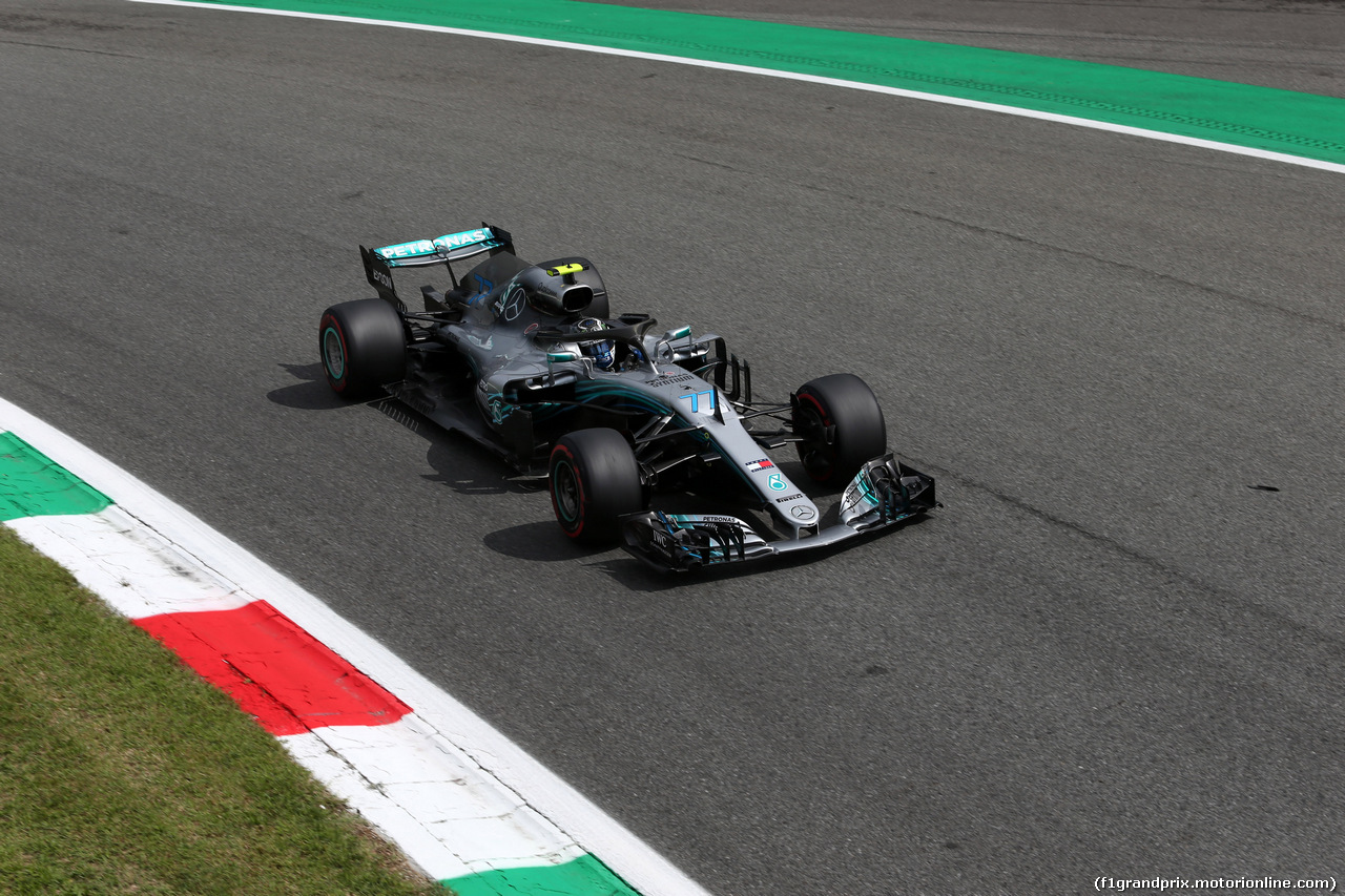GP ITALIA, 01.09.2018 - Prove Libere 3, Valtteri Bottas (FIN) Mercedes AMG F1 W09