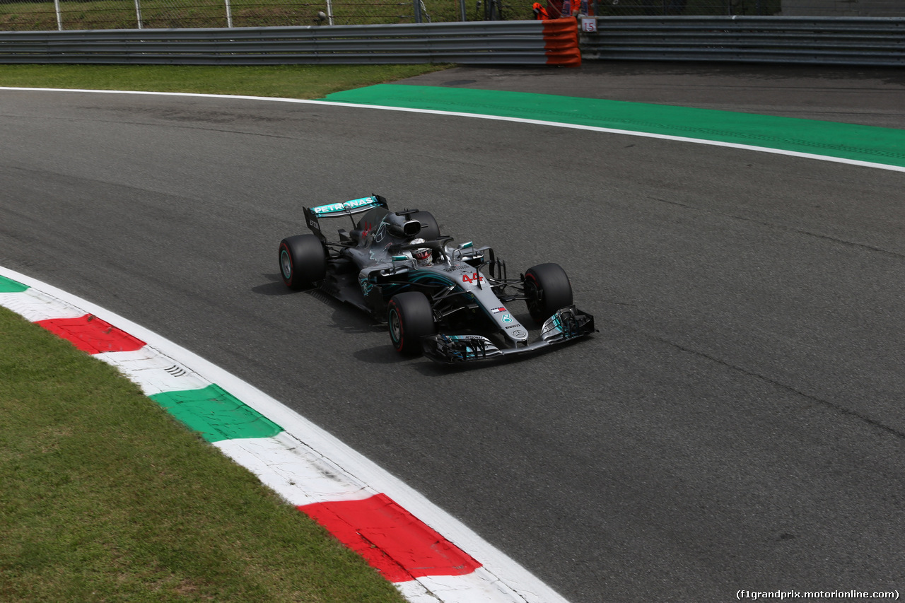 GP ITALIA, 01.09.2018 - Prove Libere 3, Lewis Hamilton (GBR) Mercedes AMG F1 W09