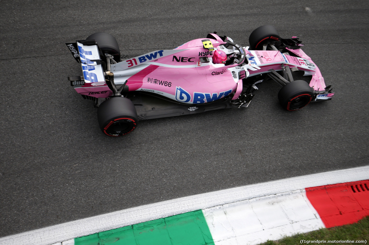 GP ITALIA, 01.09.2018 - Prove Libere 3, Esteban Ocon (FRA) Racing Point Force India F1 VJM11