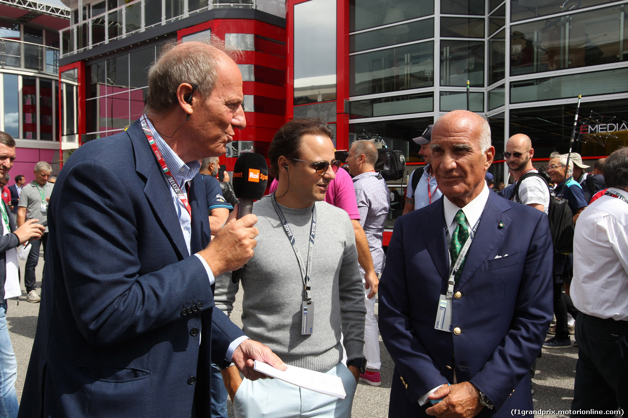 GP ITALIA, 01.09.2018 - Prove Libere 3, Felipe Massa (BRA) e Dr. Angelo Sticchi Damiani (ITA) Aci Csai President