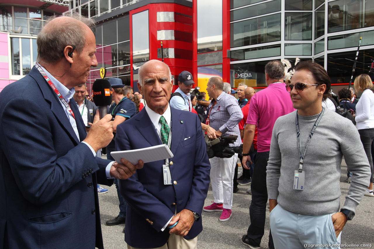 GP ITALIA, 01.09.2018 - Prove Libere 3, Dr. Angelo Sticchi Damiani (ITA) Aci Csai President e Felipe Massa (BRA)