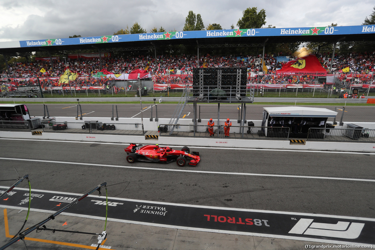 GP ITALIA, 01.09.2018 - Qualifiche, Kimi Raikkonen (FIN) Ferrari SF71H pole position