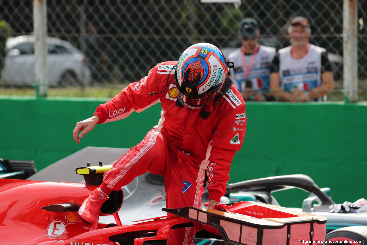 GP ITALIA, 01.09.2018 - Qualifiche, Kimi Raikkonen (FIN) Ferrari SF71H pole position