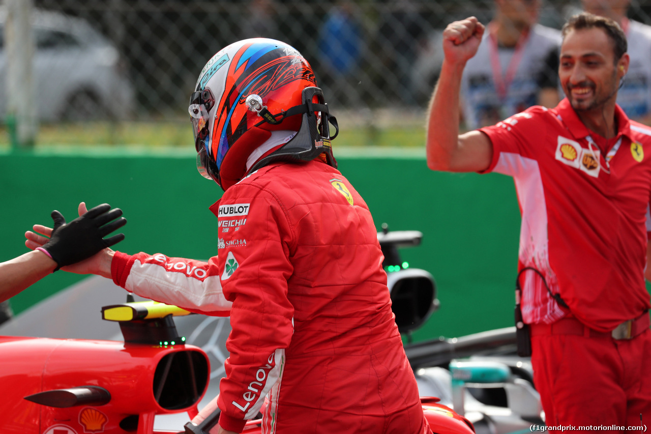 GP ITALIA, 01.09.2018 - Qualifiche, Kimi Raikkonen (FIN) Ferrari SF71H pole position