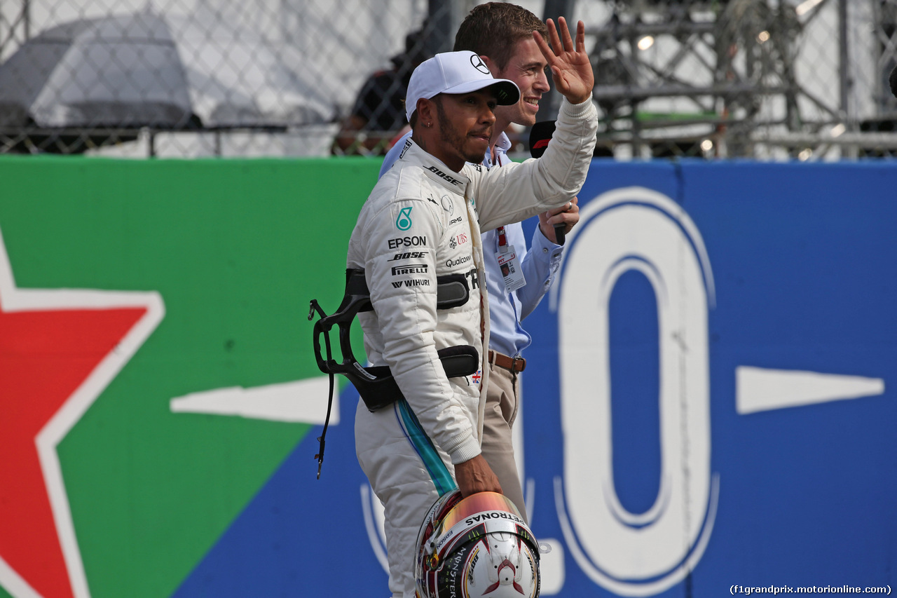 GP ITALIA, 01.09.2018 - Qualifiche, 3rd place Lewis Hamilton (GBR) Mercedes AMG F1 W09 e Paul Di Resta (GBR)