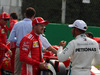 GP ITALIA, 01.09.2018 - Qualifiche, 2nd place Sebastian Vettel (GER) Ferrari SF71H e 3rd place Lewis Hamilton (GBR) Mercedes AMG F1 W09