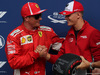 GP ITALIA, 01.09.2018 - Qualifiche, Kimi Raikkonen (FIN) Ferrari SF71H pole position with Miki Schumacher (GER)