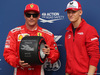 GP ITALIA, 01.09.2018 - Qualifiche, Kimi Raikkonen (FIN) Ferrari SF71H pole position with Miki Schumacher (GER)
