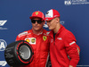 GP ITALIA, 01.09.2018 - Qualifiche, Kimi Raikkonen (FIN) Ferrari SF71H pole position with Miki Schumacher (GER)