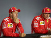 GP ITALIA, 01.09.2018 - Qualifiche, Conferenza Stampa, Sebastian Vettel (GER) Ferrari SF71H e Kimi Raikkonen (FIN) Ferrari SF71H