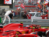 GP ITALIA, 01.09.2018 - Qualifiche, Kimi Raikkonen (FIN) Ferrari SF71H pole position e 3rd place Lewis Hamilton (GBR) Mercedes AMG F1 W09