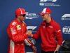 GP ITALIA, 01.09.2018 - Qualifiche, Kimi Raikkonen (FIN) Ferrari SF71H pole position e Miki Schumacher (SUI)