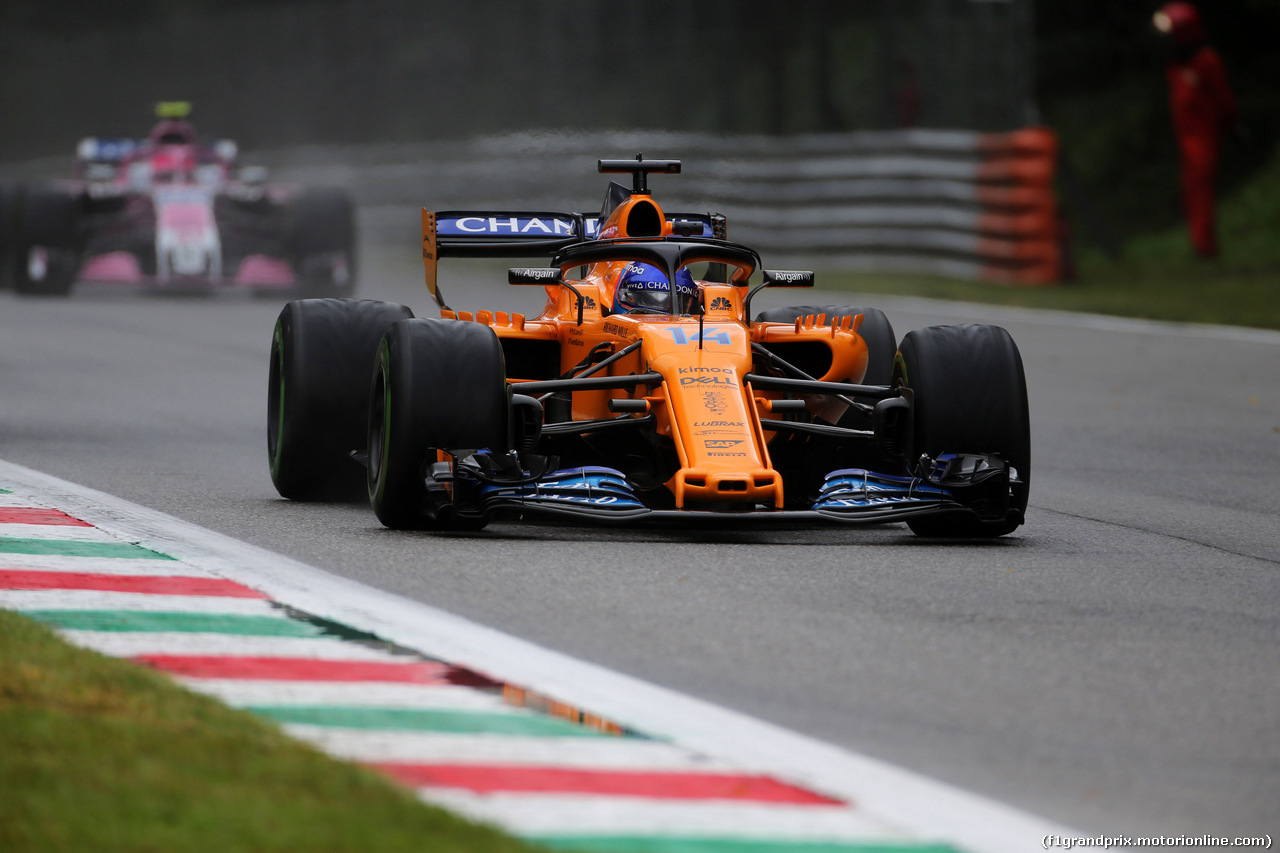 GP ITALIA, 31.08.2018 - Prove Libere 1, Fernando Alonso (ESP) McLaren MCL33
