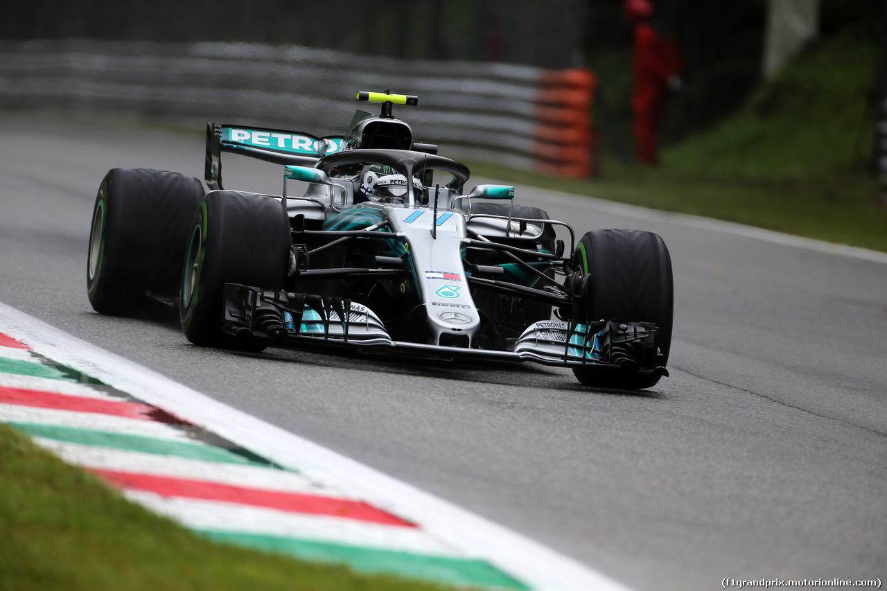 GP ITALIA, 31.08.2018 - Prove Libere 1, Valtteri Bottas (FIN) Mercedes AMG F1 W09