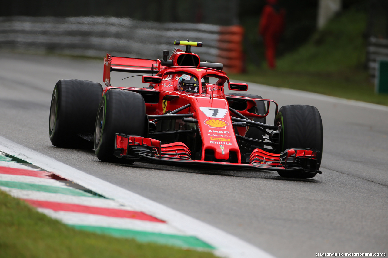 GP ITALIA, 31.08.2018 - Prove Libere 1, Kimi Raikkonen (FIN) Ferrari SF71H