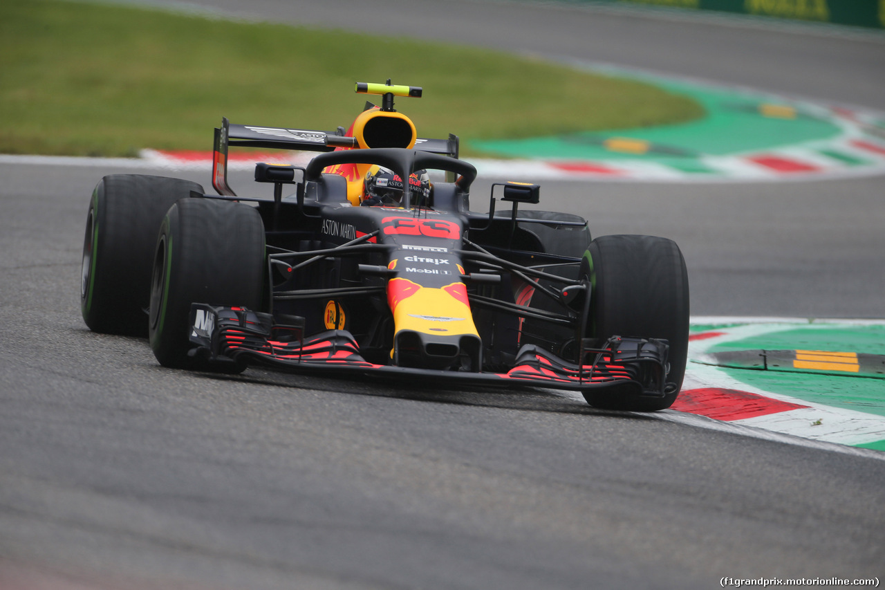 GP ITALIA, 31.08.2018 - Prove Libere 1, Max Verstappen (NED) Red Bull Racing RB14