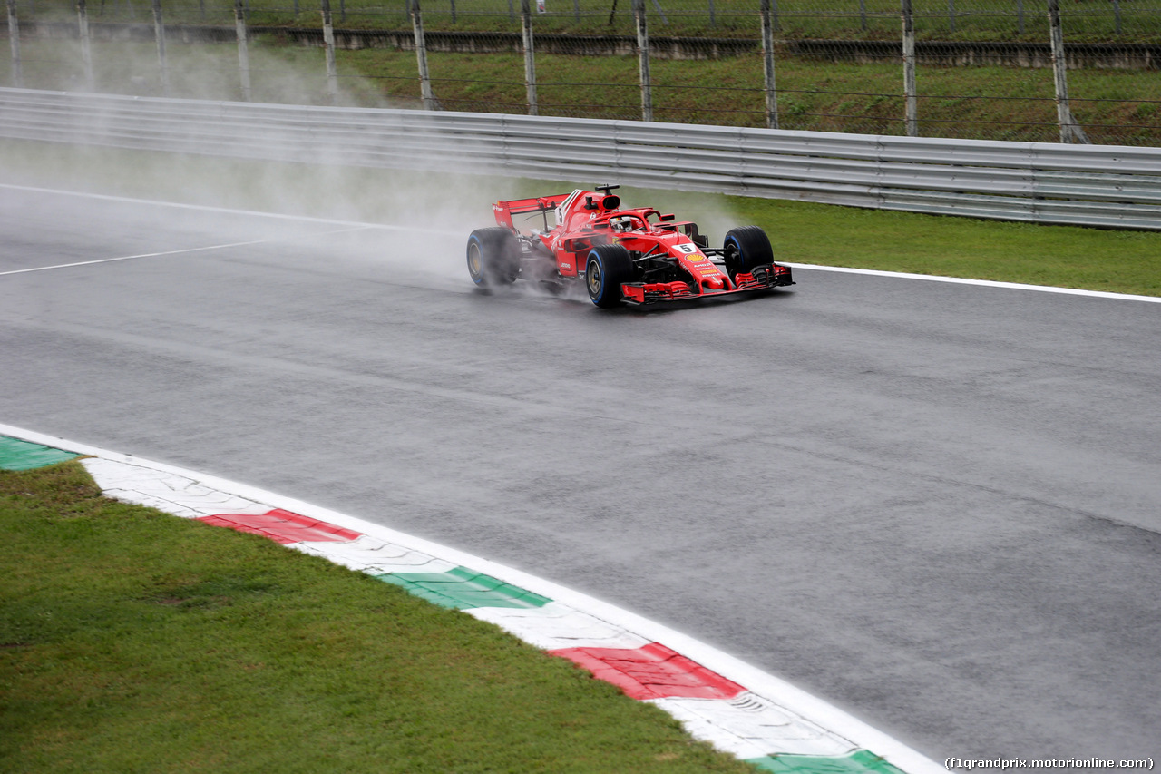 GP ITALIA, 31.08.2018 - Prove Libere 1, Sebastian Vettel (GER) Ferrari SF71H