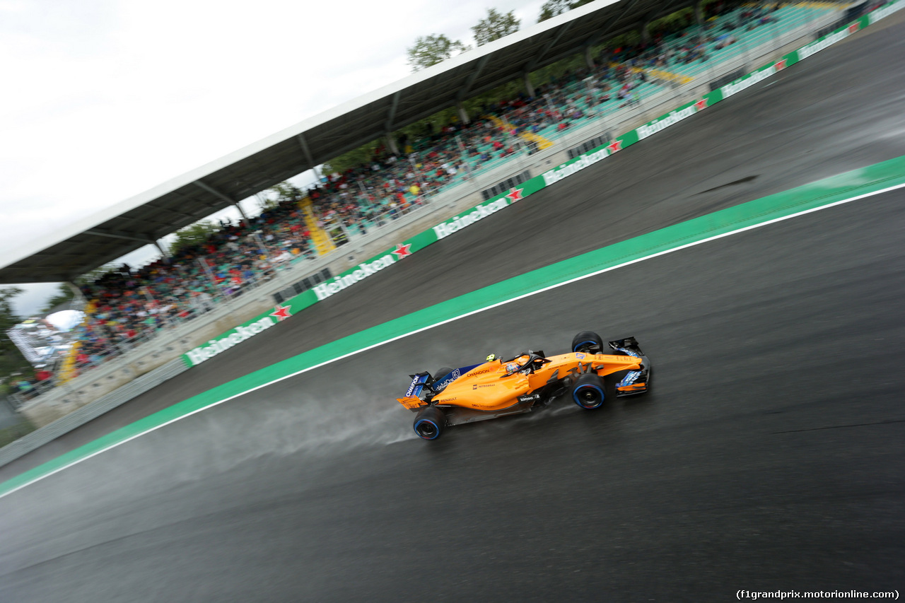 GP ITALIA, 31.08.2018 - Prove Libere 1, Lando Norris (GBR) McLaren MCL33, Test driver