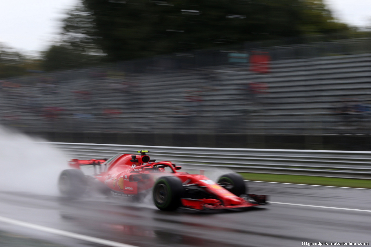 GP ITALIA, 31.08.2018 - Prove Libere 1, Kimi Raikkonen (FIN) Ferrari SF71H