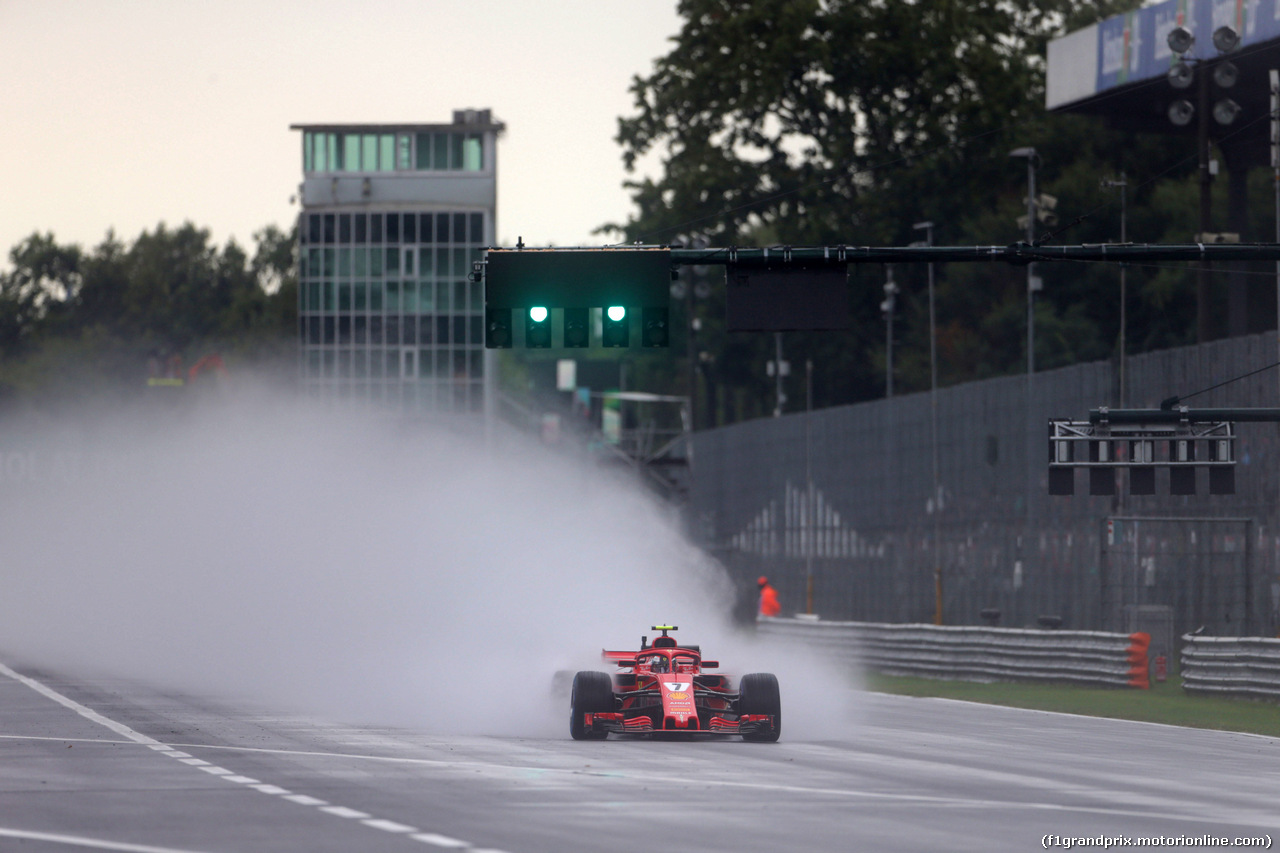 GP ITALIA, 31.08.2018 - Prove Libere 1, Kimi Raikkonen (FIN) Ferrari SF71H