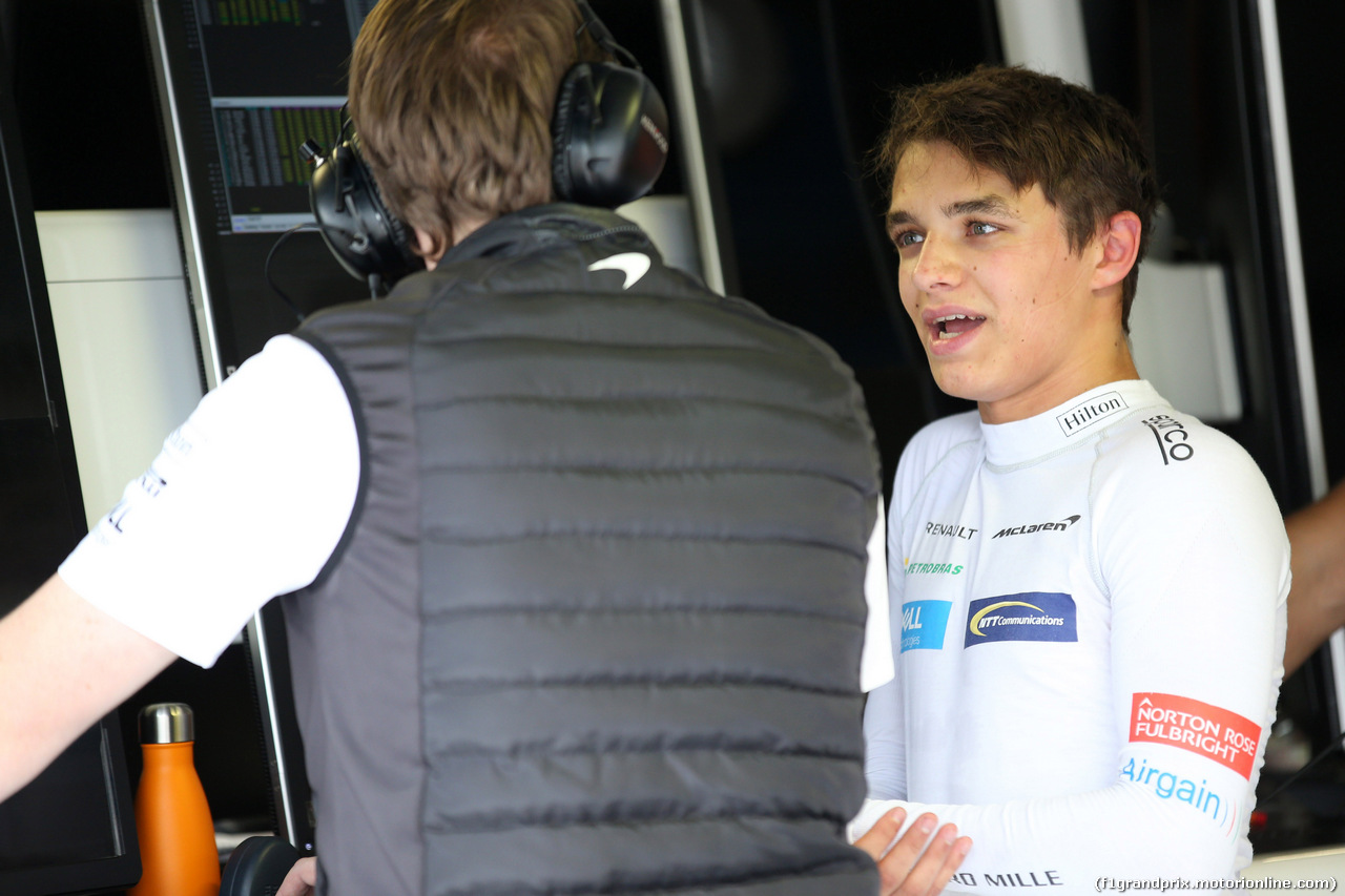 GP ITALIA, 31.08.2018 - Prove Libere 1, Lando Norris (GBR) McLaren MCL33, Test driver